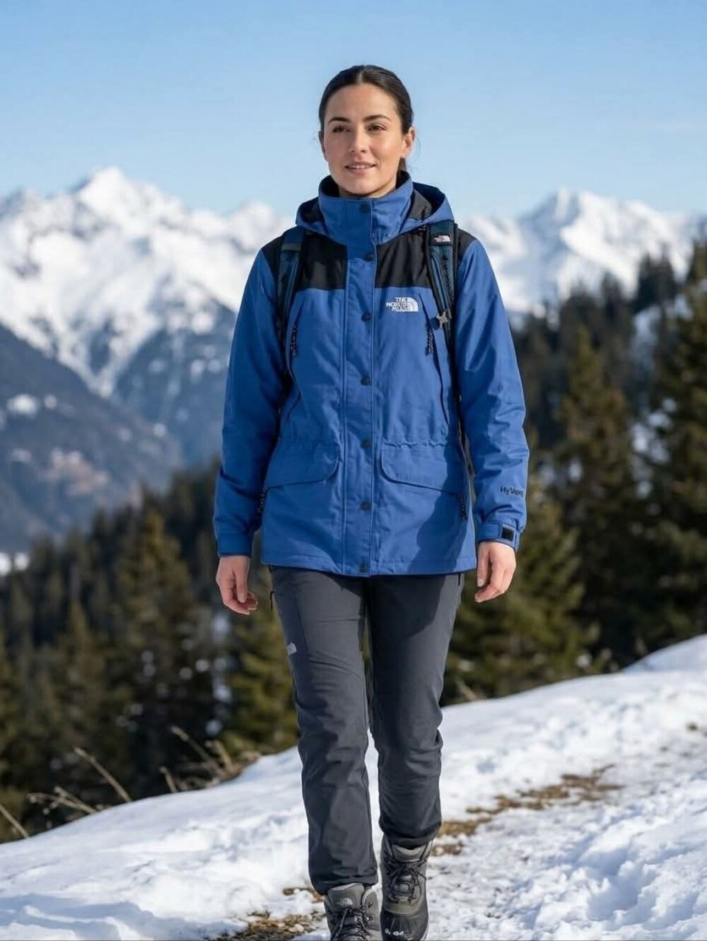 The North Face HyVent Waterproof Colorblock Mountain Jacket